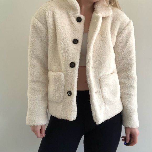 Few Moda Ivory Teddy Jacket - Picture 4 of 7